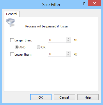 SizeFilter